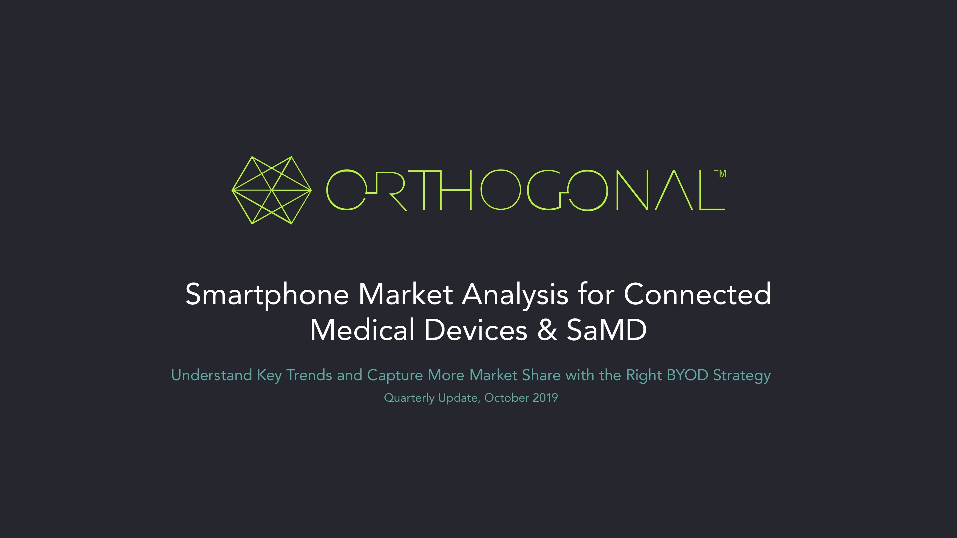 New White Paper Reveals Smartphone Market Trends Shaping the Future of Medical Devices